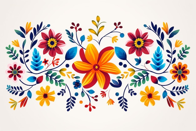 Photo colorful floral background vector illustration