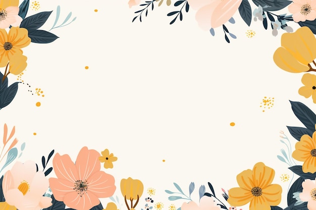 Photo colorful floral background vector illustration