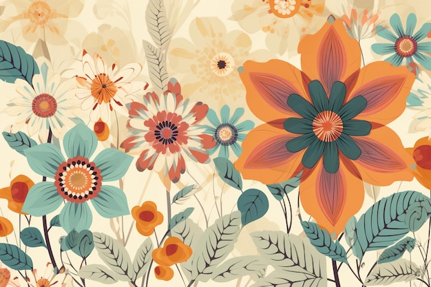 A colorful floral background with a floral pattern.