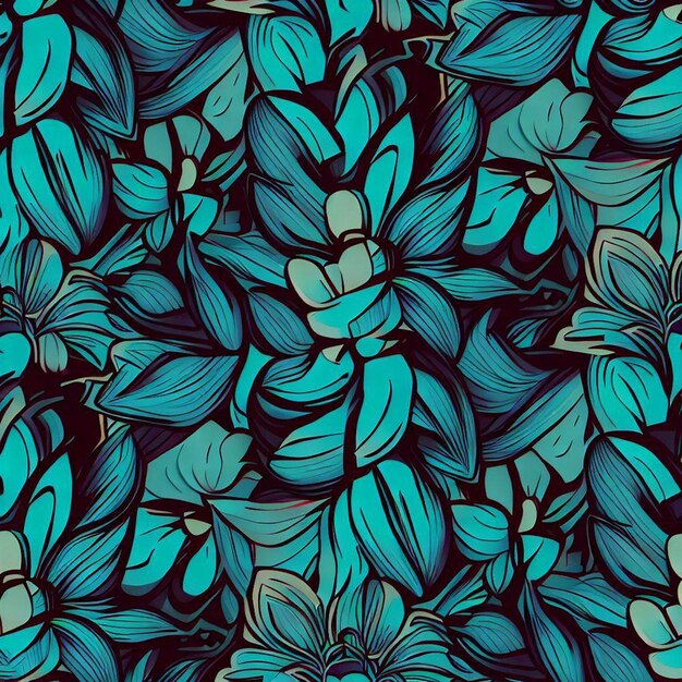 Colorful floral pattern design