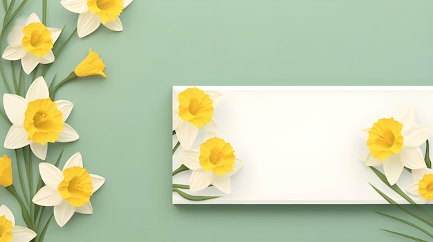 Photo colorful floral social media banner template and post design of flowers in spring season