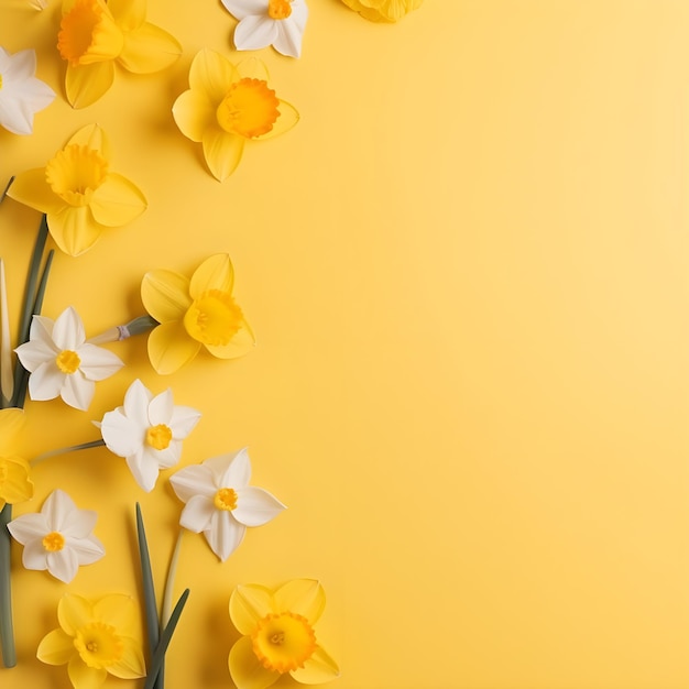 Colorful Floral Social Media Post Template and Banner Design of Flowers in Spring Season