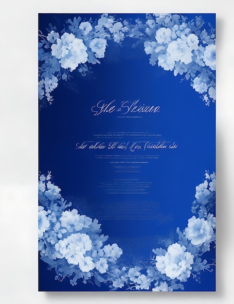 Colorful Floral Wedding Invitation Card Vector Template