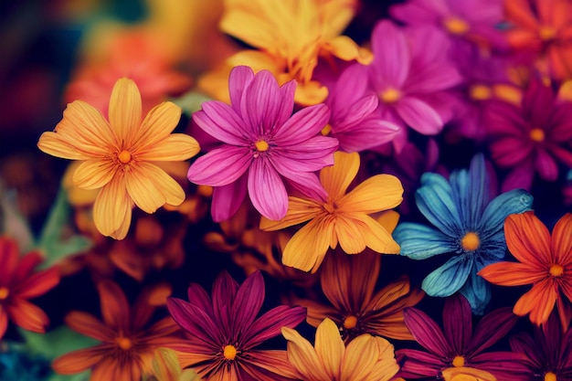 Colorful flower background