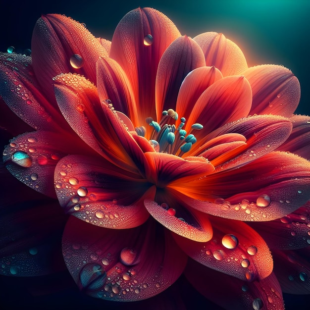 사진 다채로운 꽃 배경