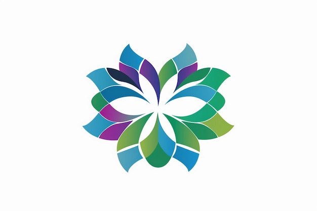a colorful flower design that is made by the artist