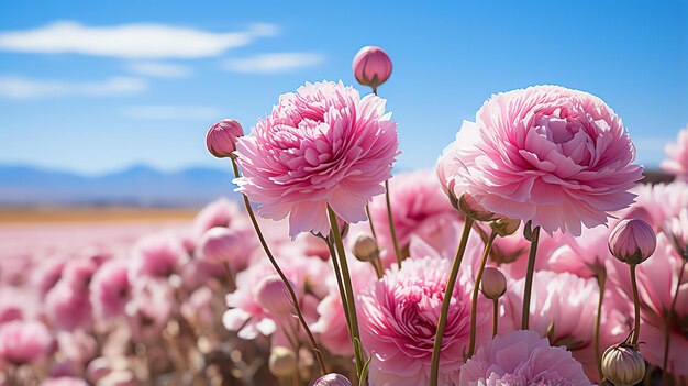 Colorful flower field