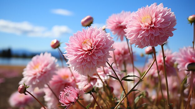 Colorful flower field