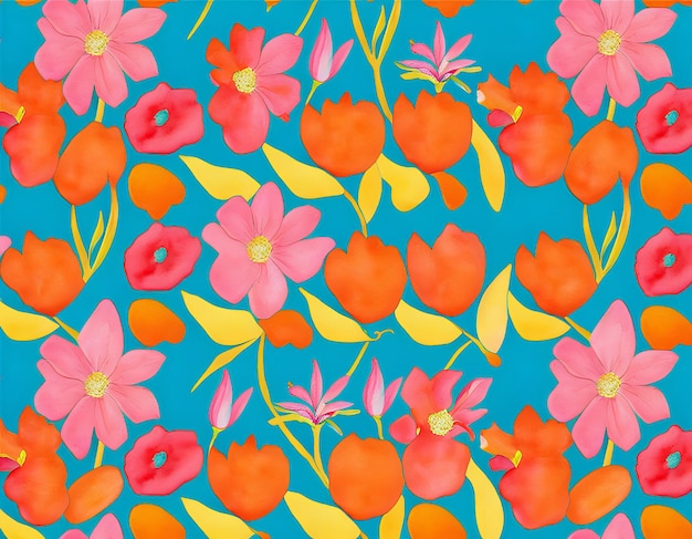 A colorful flower pattern that is from the company of the company of the company of the company of the company of the company of the company of the company of the company of the company of the