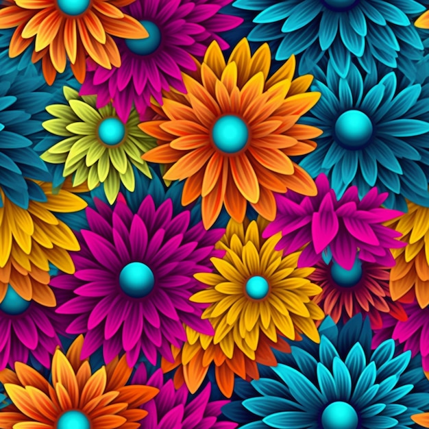 Colorful flower texture flower pattern