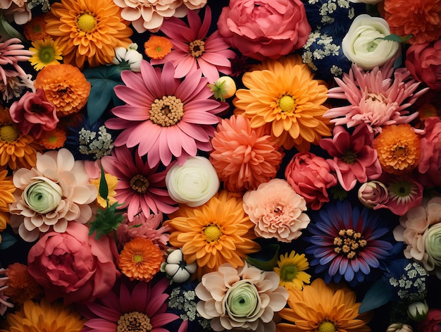 Colorful Flower Wallpaper Background HD Image