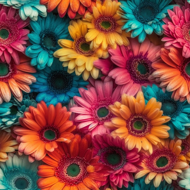 A colorful flower wallpaper with the word daisy on it.