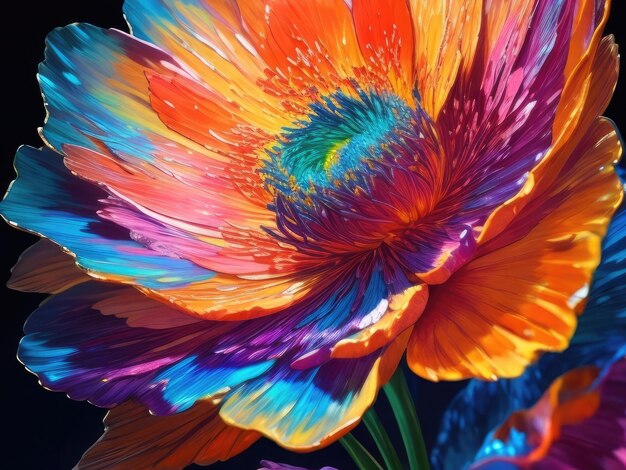 A colorful flower wallpaper