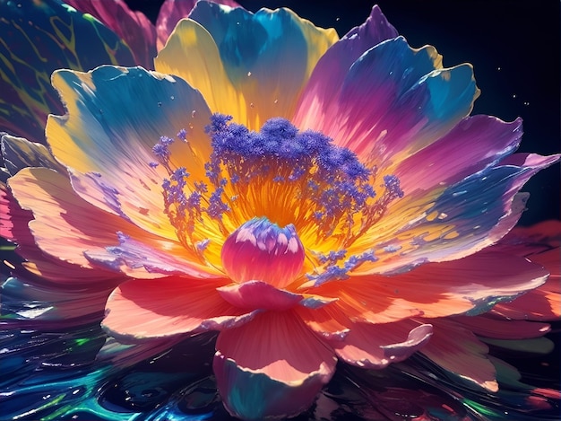 A colorful flower wallpaper