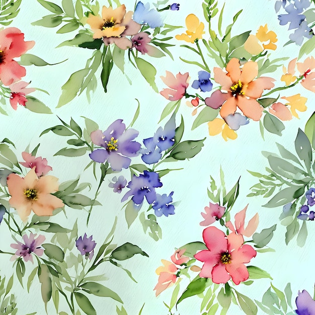 Colorful flowers background