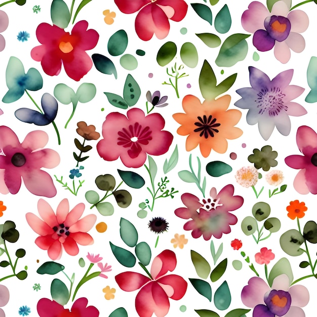 Colorful flowers background