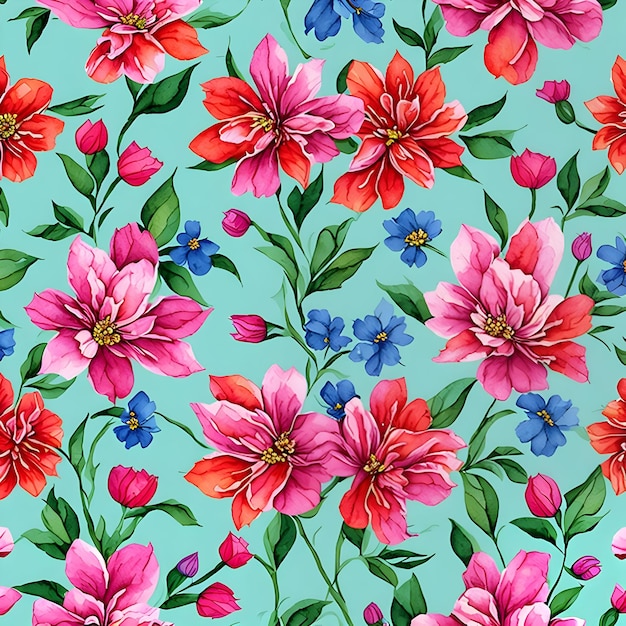 Colorful flowers background