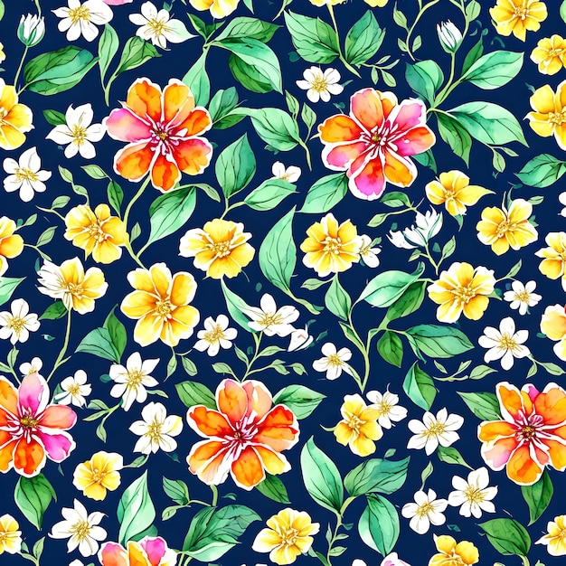 Colorful flowers background