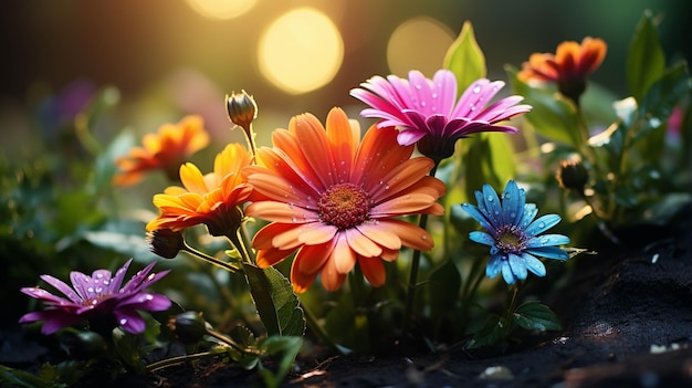colorful flowers HD wallpaper photographic image