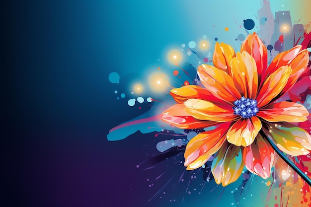 colorful flowers illustration