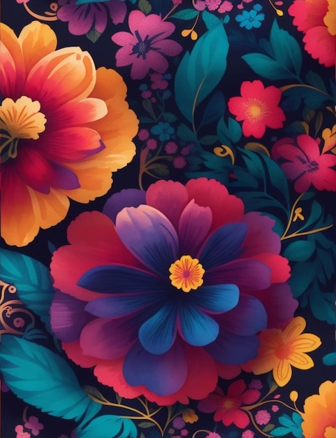 colorful FLOWERS patterns