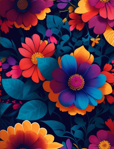 colorful FLOWERS patterns