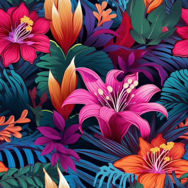 Colorful flowers and plants are shown in a colorful series.