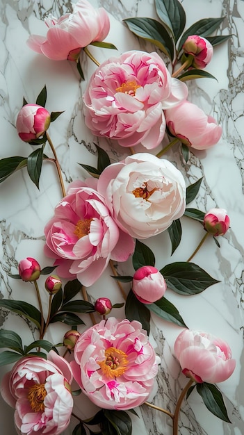 Colorful Flowers on Table