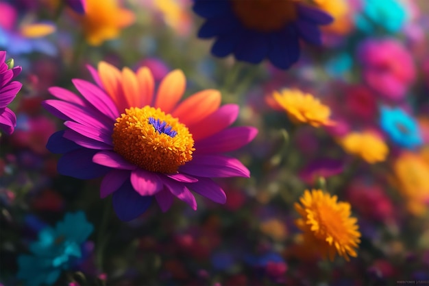 Colorful flowers