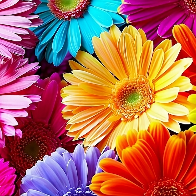 colorful flowers