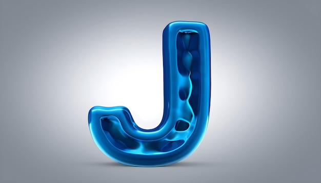 Photo colorful fluffy 3d letter