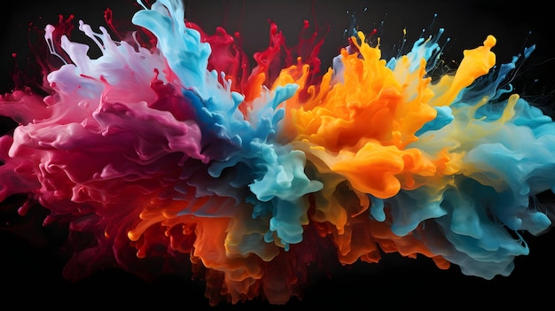 colorful fluid art background