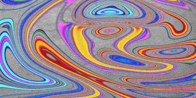 Colorful fluid art, glitter colorful metallic swirls, swirl background
