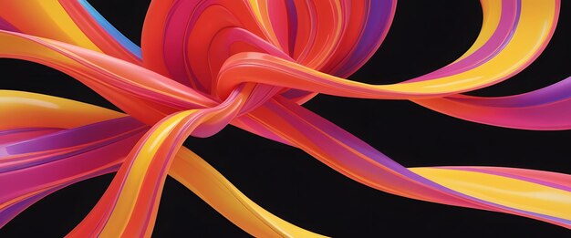 Photo colorful fluid background wallpaper wavy abstract futuristic and modern isolated object