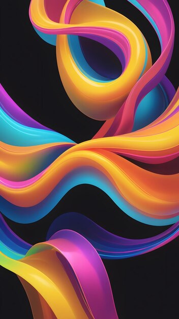 Colorful fluid background wallpaper wavy abstract futuristic and modern Isolated object