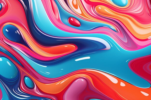 Colorful fluid gradient abstract background for desktop wallpaper