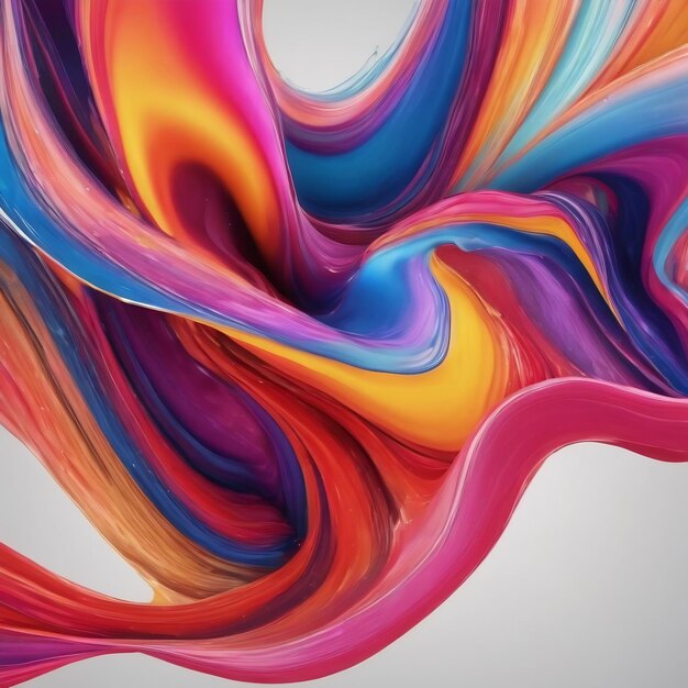 Colorful fluid shapes background