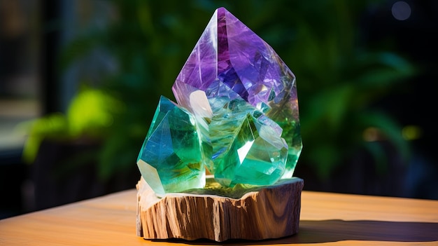 Colorful Fluorite Crystal