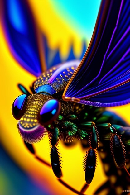 Colorful fly