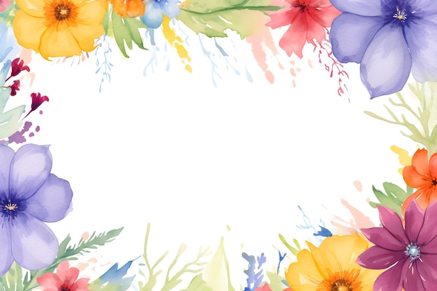 a colorful frame with flowers on it and the words spring