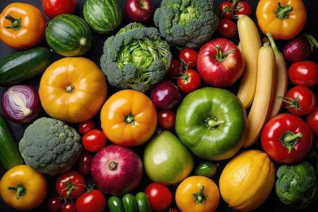 Photo colorful fresh vegetables assortment