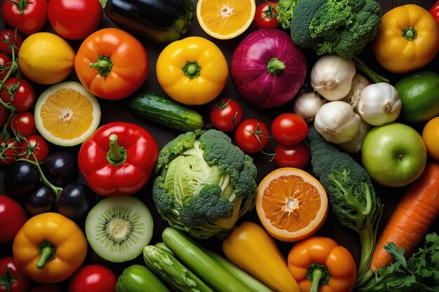 Colorful Fresh Vegetables Assortment