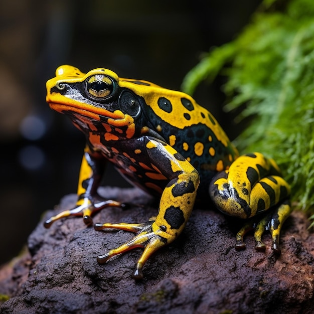 Photo colorful frog image