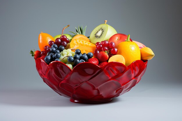 Colorful Fruit Salad Bowl