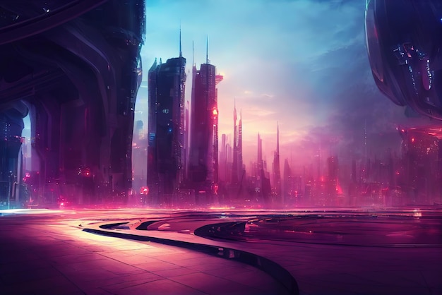 1920x1080 Cyberpunk Cityscape Girl Digital Art Laptop Full HD