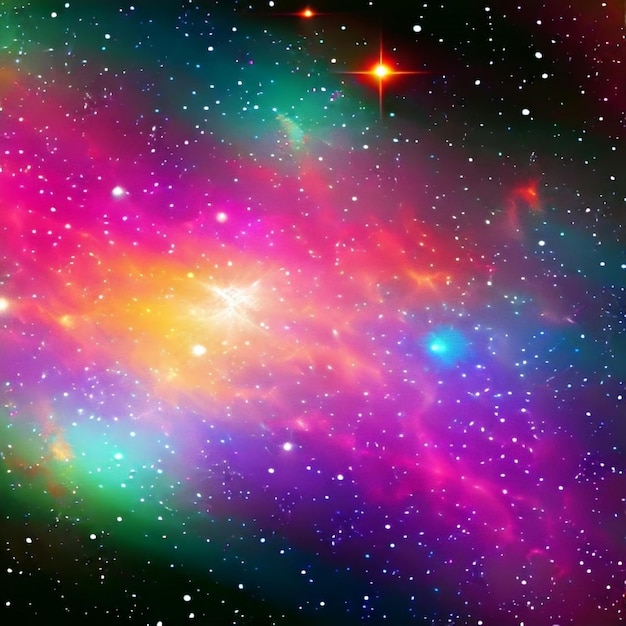 Colorful galaxy background