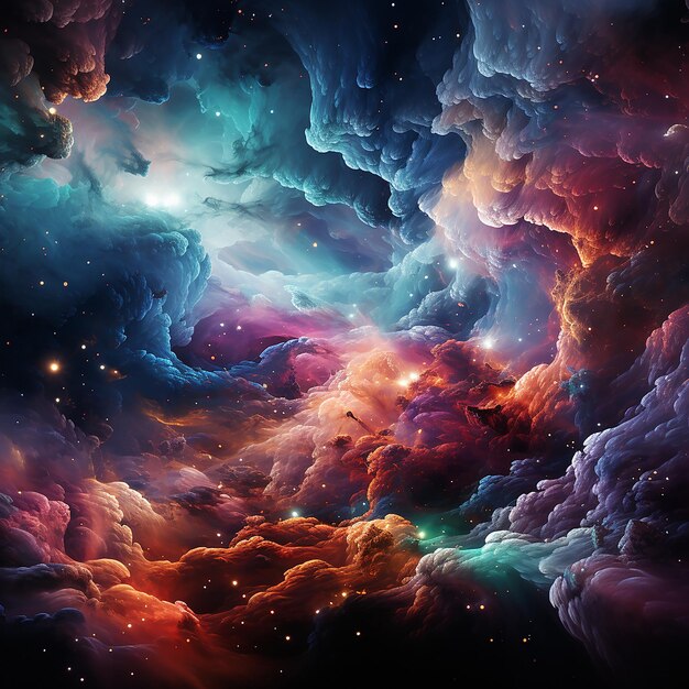 Colorful Galaxy Space