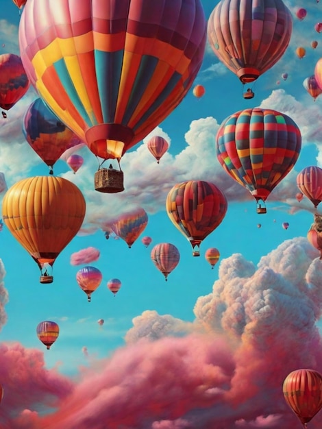 colorful gas balloon background