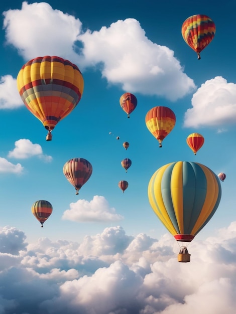 colorful gas balloon background