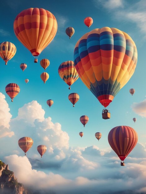 colorful gas balloon background